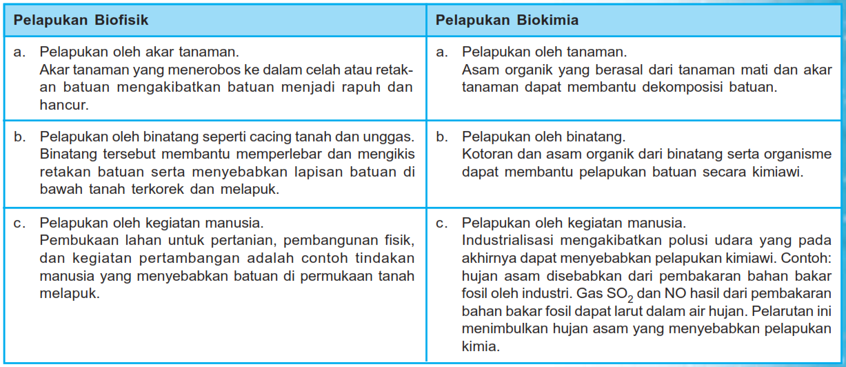 3 Jenis Pelapukan Lengkap Gambar Dan Penjelasan Markijar Com