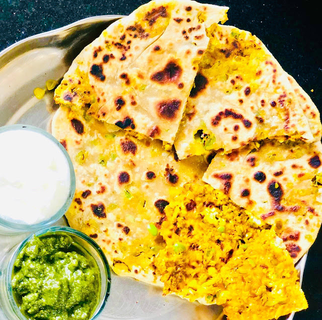 mutter-paneer-stuffed-paratha