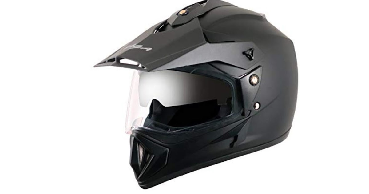 Gadget Review Best Helmets in India Off Road D/V Black HelmetM