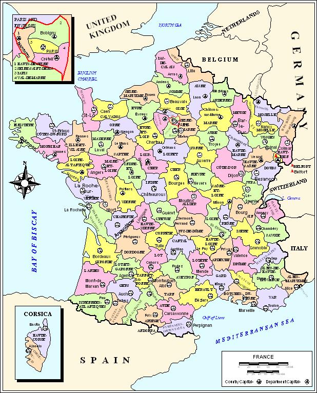 Arriba 95+ Imagen De Fondo Mapa De Francia Por Regiones Y Ciudades ...