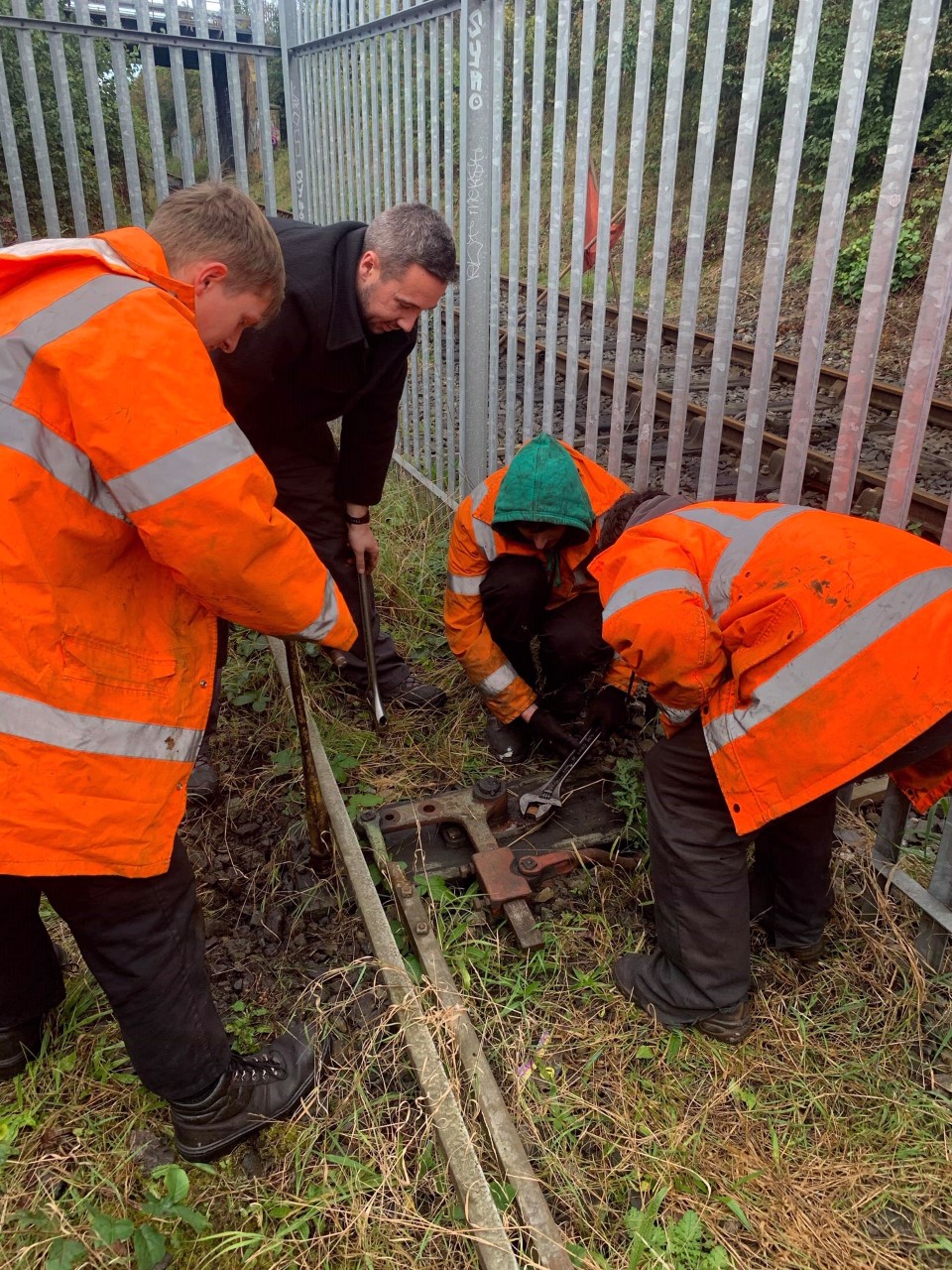 North Tyneside Steam Railway Ground frame work