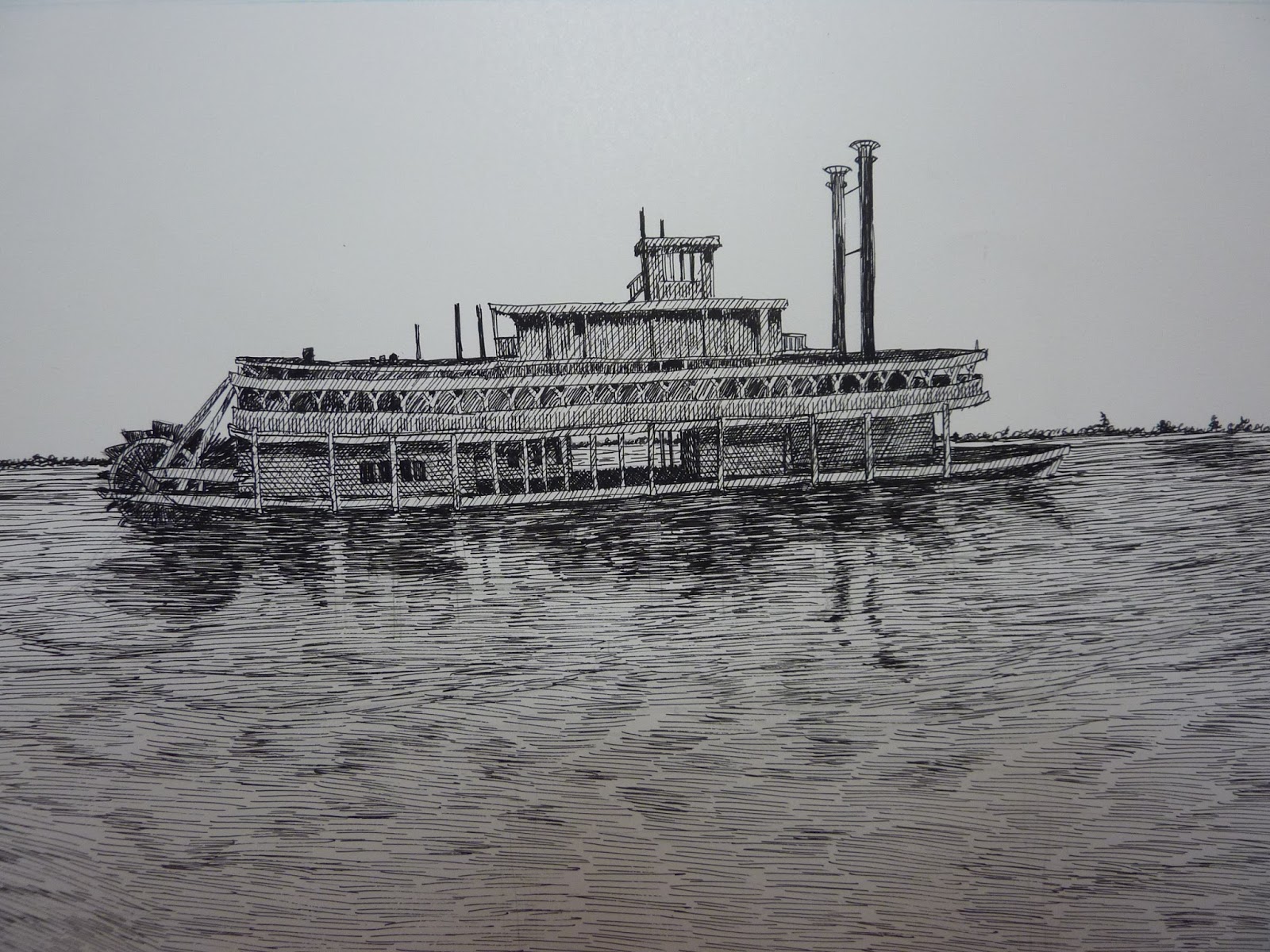 Blogging My Art Through the Years with Ron Husband: Steamboat School