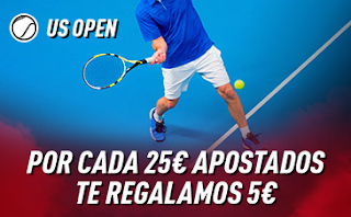 sportium Promo US Open: Por cada 25€ ¡Te damos 5€! 2-8 septiembre sportium Promo US Open: Por cada 25€ ¡Te damos 5€! 2-8 septiembre