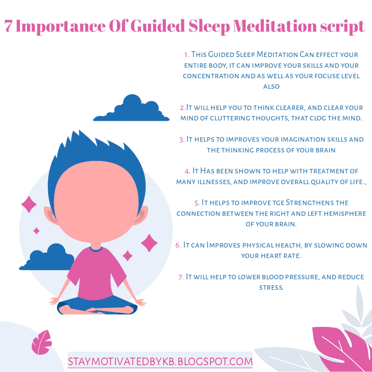 Best Guided Sleep Meditation script For Kids And Anxiety Female
