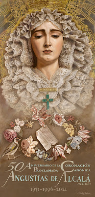2021 - Alcalá del Río - 50 aniversario Coronación de María Santísima de las Angustias - Hermandad de la Vera Cruz - Jonathan Sánchez Aguilera
