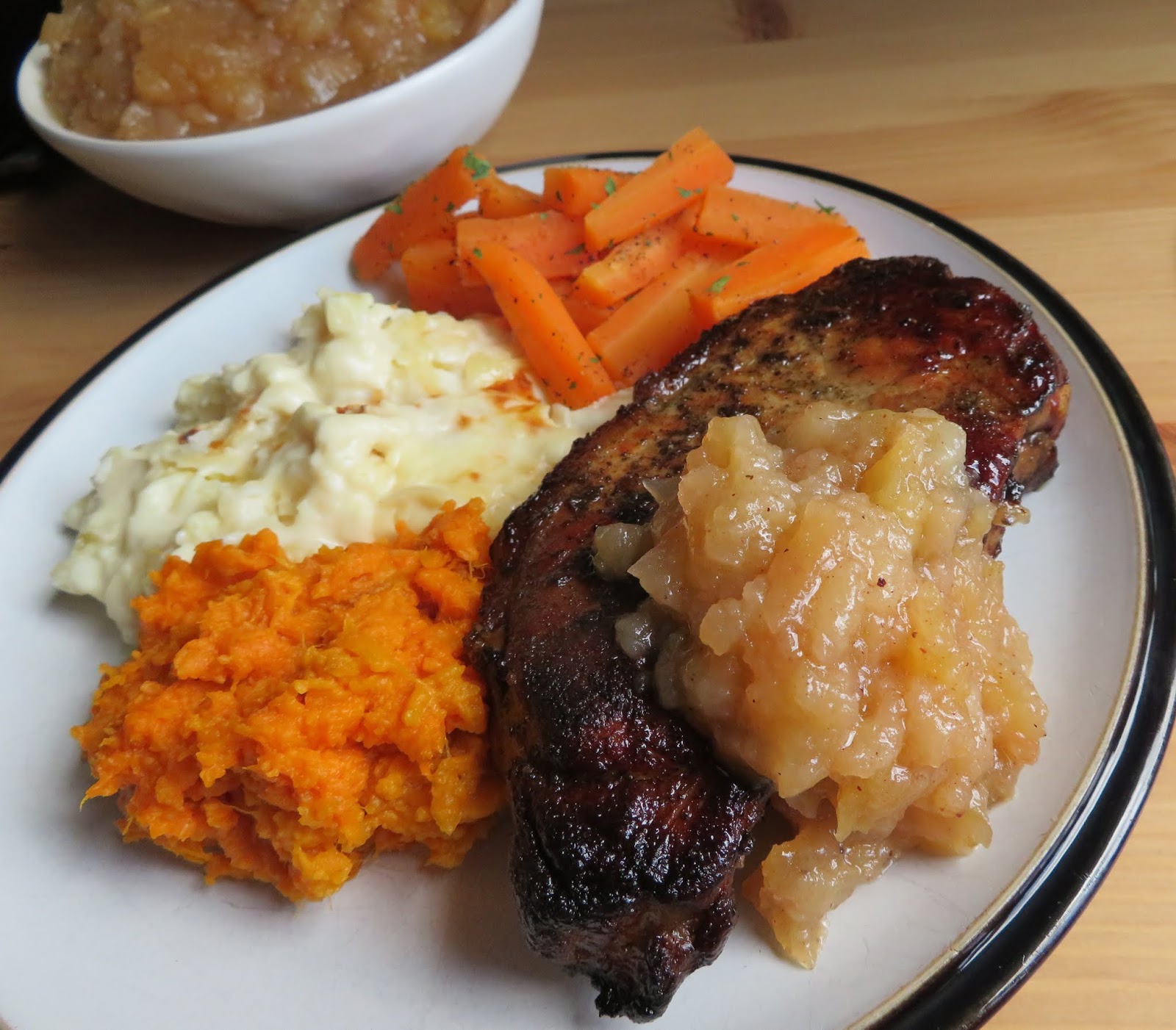 Pork Chops with Oven Roasted Applesauce Secret Home Made