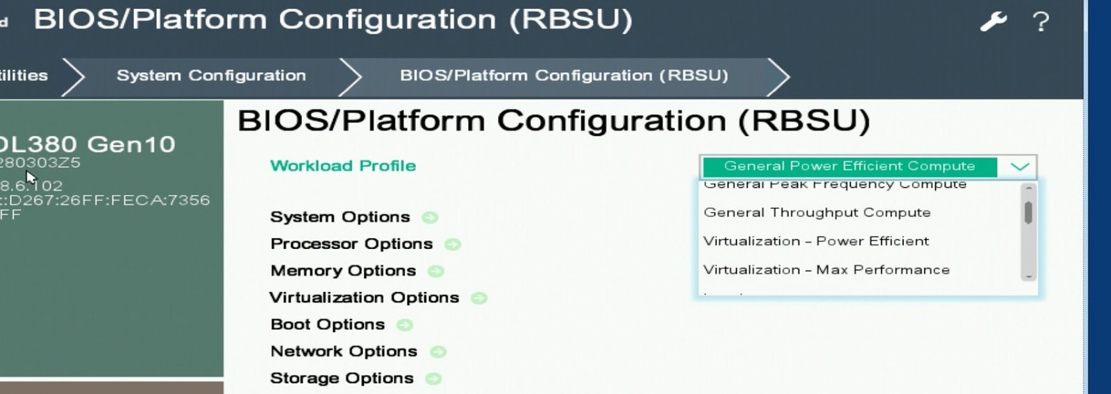 Core four How to check BIOS Power management settings of ESXi hosts