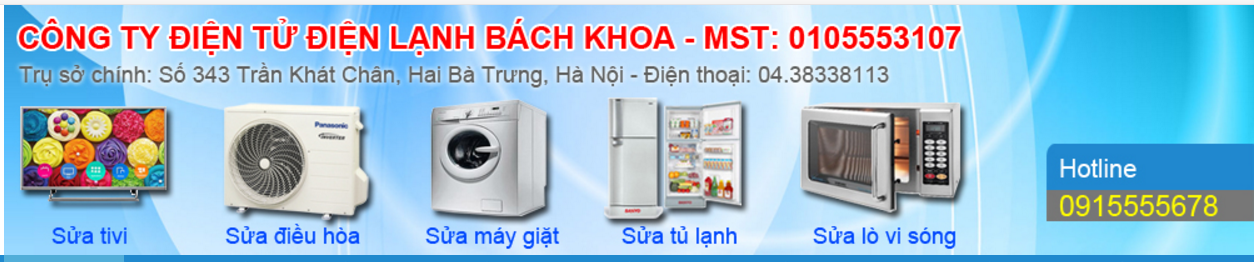 Sửa chữa máy giặt, sửa tivi tại nhà Hà Nội