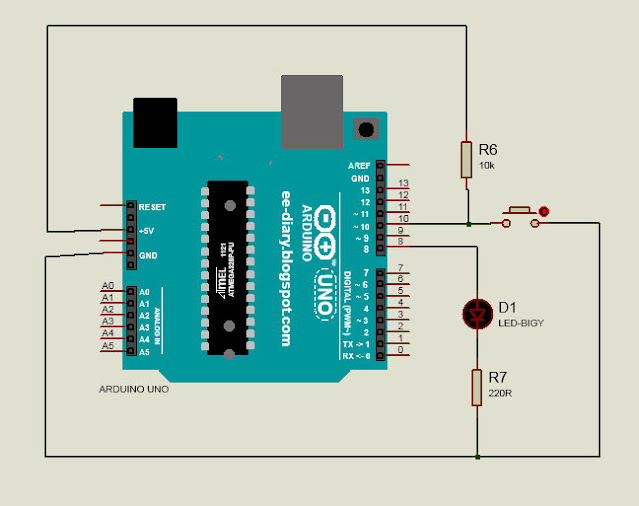 Push Button controlling LED Programming Arduino using Matlab 2