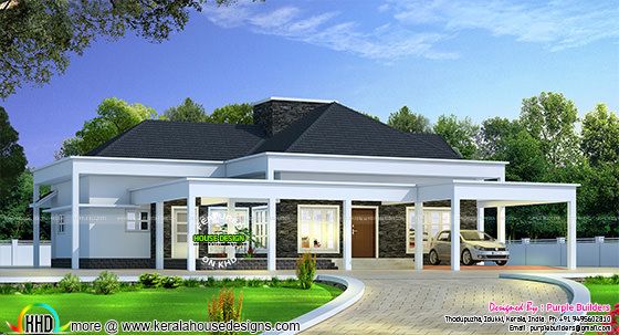 Bungalow plan in 2790 square feet