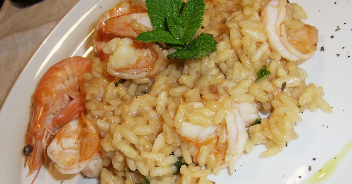 Cucinare, assaporare, bere e dintorni Risotto menta e gamberi rossi