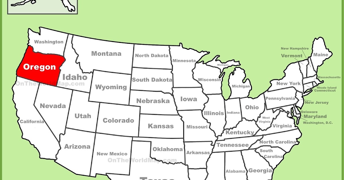 Map of Oregon | State map of USA
