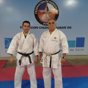 Sensei Jaime Agliati 7º Dan, junto a Sensei Juan Acevedo