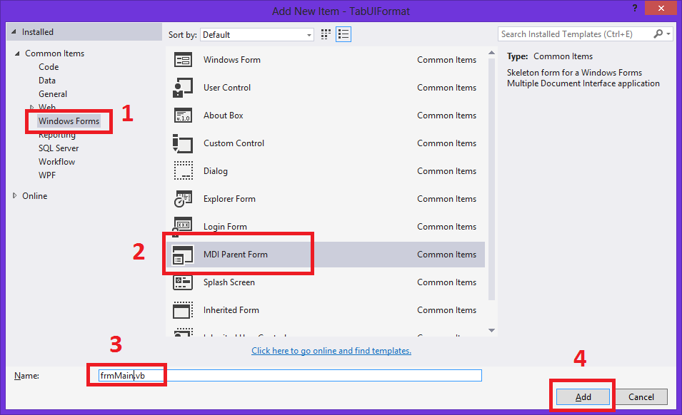 Menampilkan Beberapa Form dengan TabTab