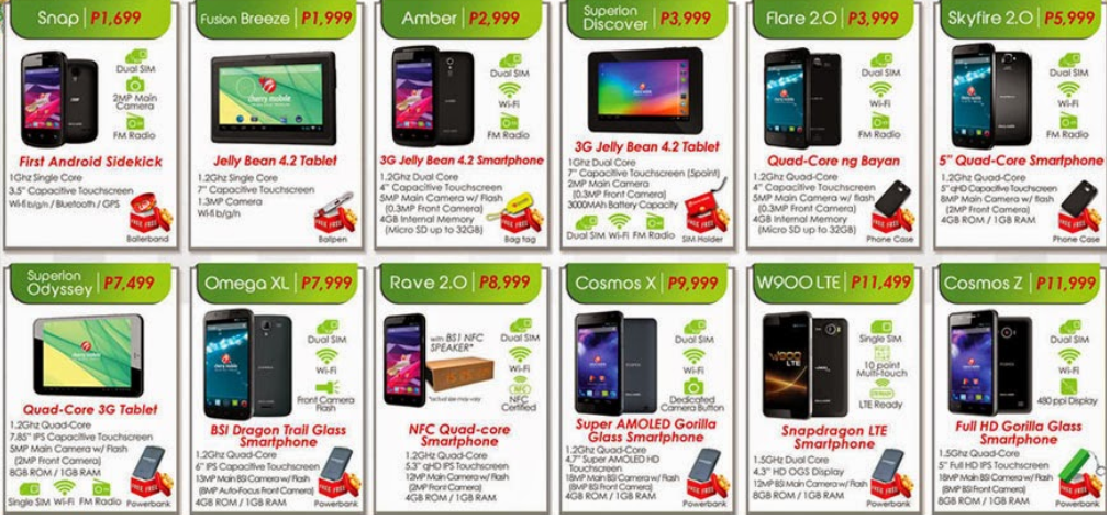 Cherry Mobile Price List