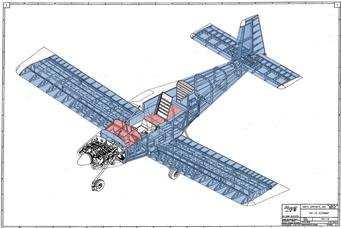 An RV-10 Builder's Log: Completed Structure Overview (755.0hrs)