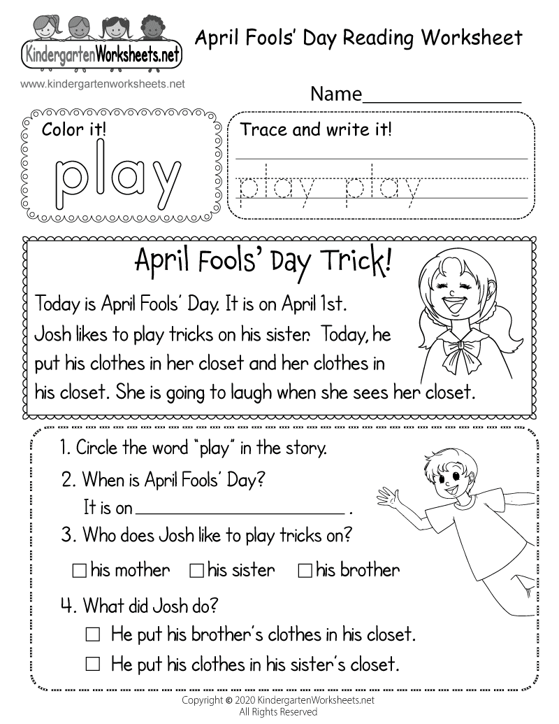 ABC for students: April Fools Day / Dia das Mentiras