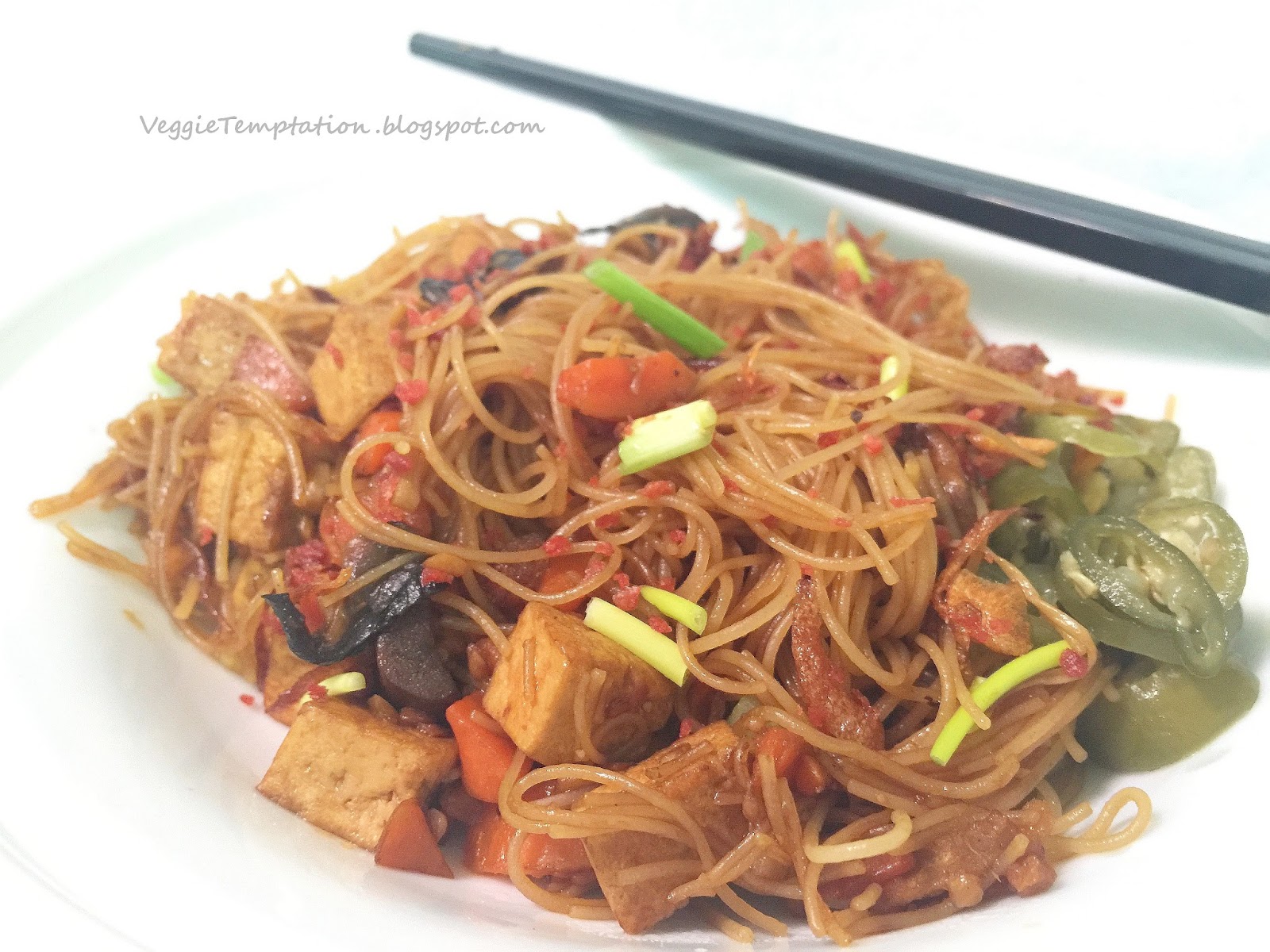 ♥ Veggie Temptation Vegetarian Fried Bee Hoon (Fried Rice Vermicelli)