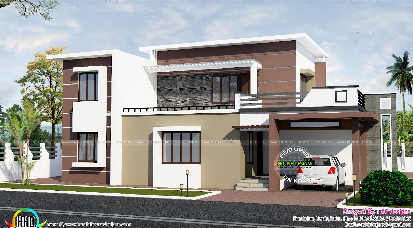 2200 sq-ft contemporary house plan - Homes Design Plans