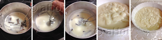 Making Manjar, Pudding, cornstarch pudding