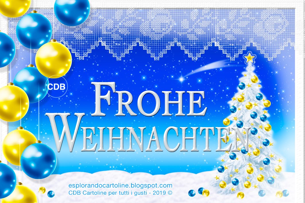 CDB Cartoline per tutti i gusti: Grußkarte 💫🌟 FROHE WEIHNACHTEN! Mit
