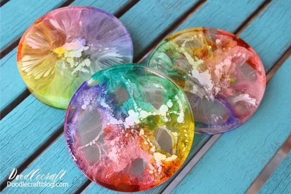 160] ALCOHOL INK Shimmer in RESIN : The Surprising PEARL Ink Effect (with  NO White Blobs!) 