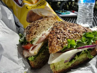 sandwich from Blue Cow Deli in Penn Valley, California