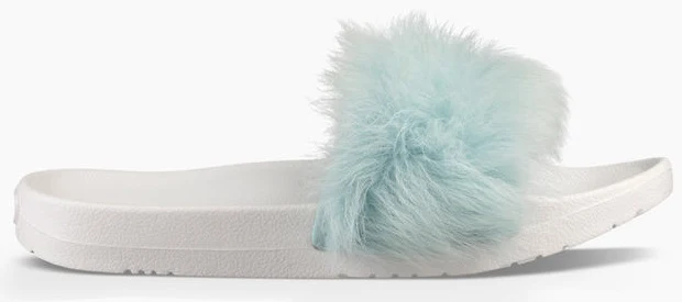 Baby Blue fur sandal