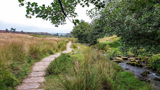 ścieżka wzdłuż strumienia Burbage Brook - Peak District