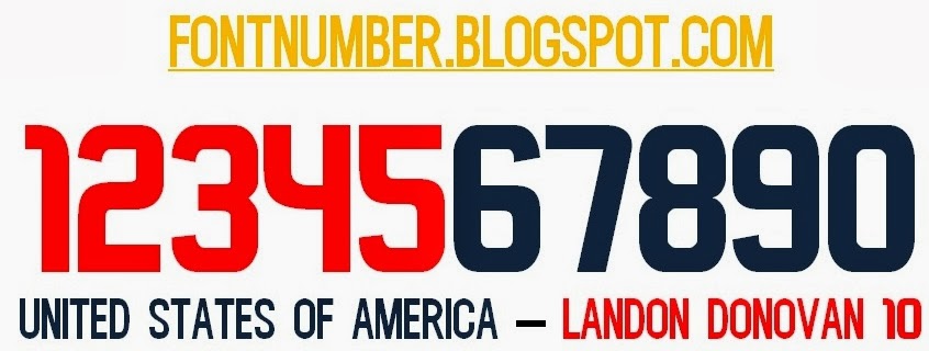 soccer jersey number font