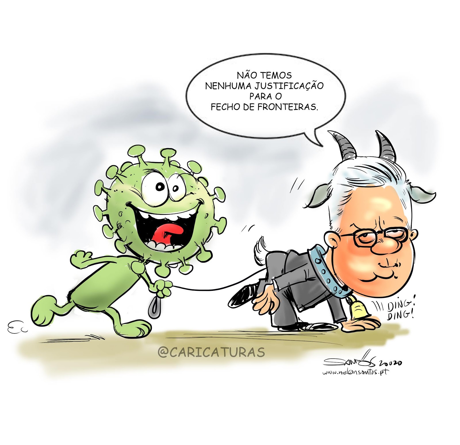 CARICATURAS: Eduardo Cabrita cartoon