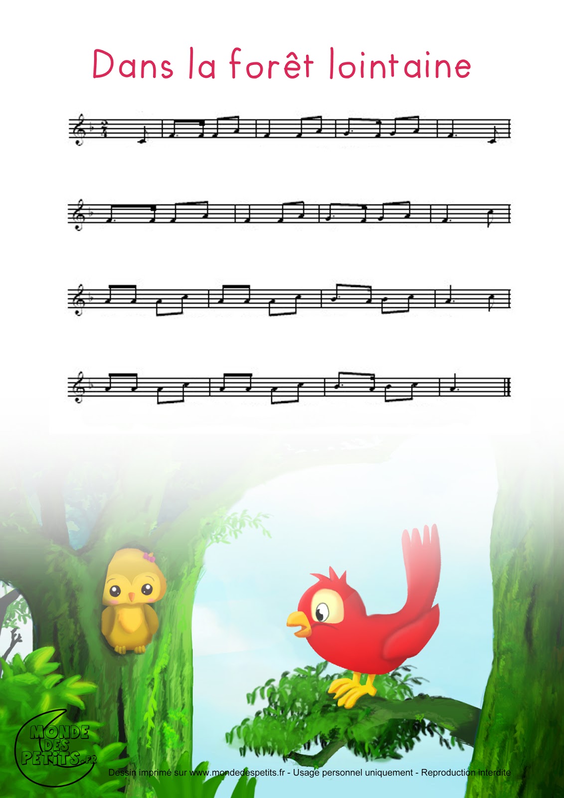 Dans la forêt lointaine الواحة التعليمية