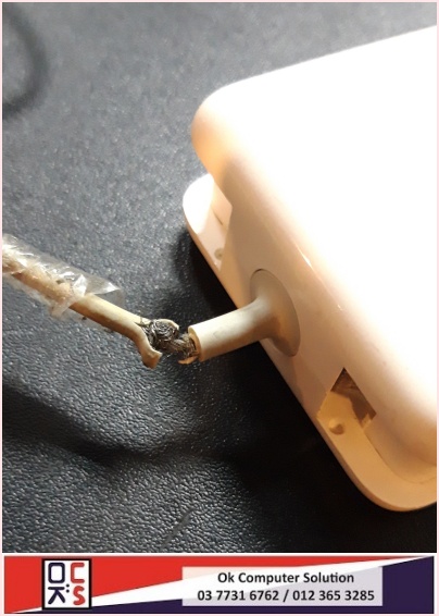 [SOLVED] KABEL / CABLE CHARGER MACBOOK KOYAK | REPAIR MACBOOK DAMANSARA 1