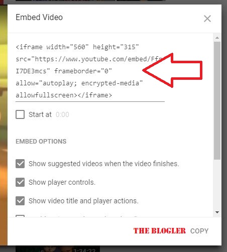 Bagaimana Copy Youtube di Blogger