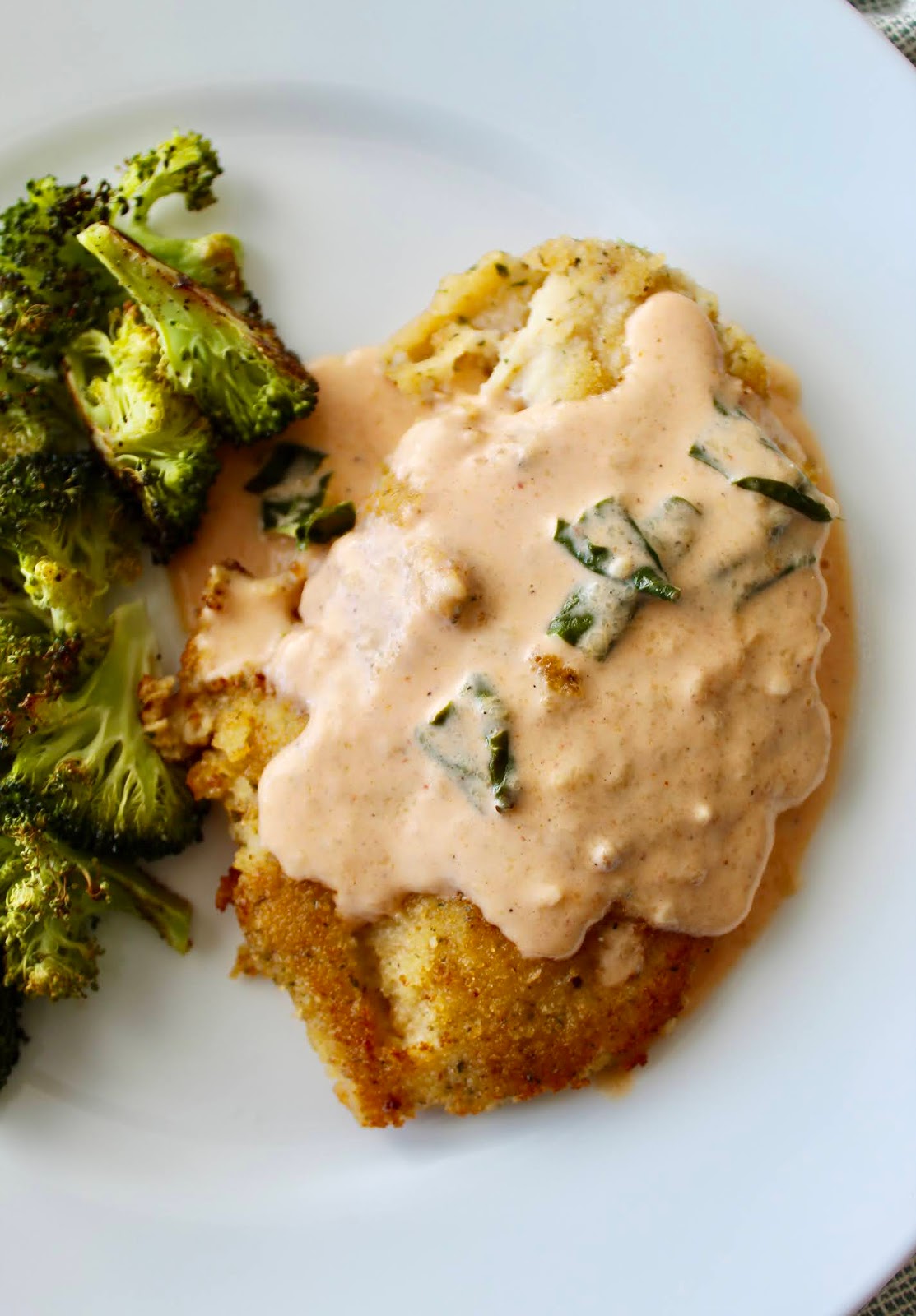 PanFried Chicken with Creamy TomatoBasil Sauce