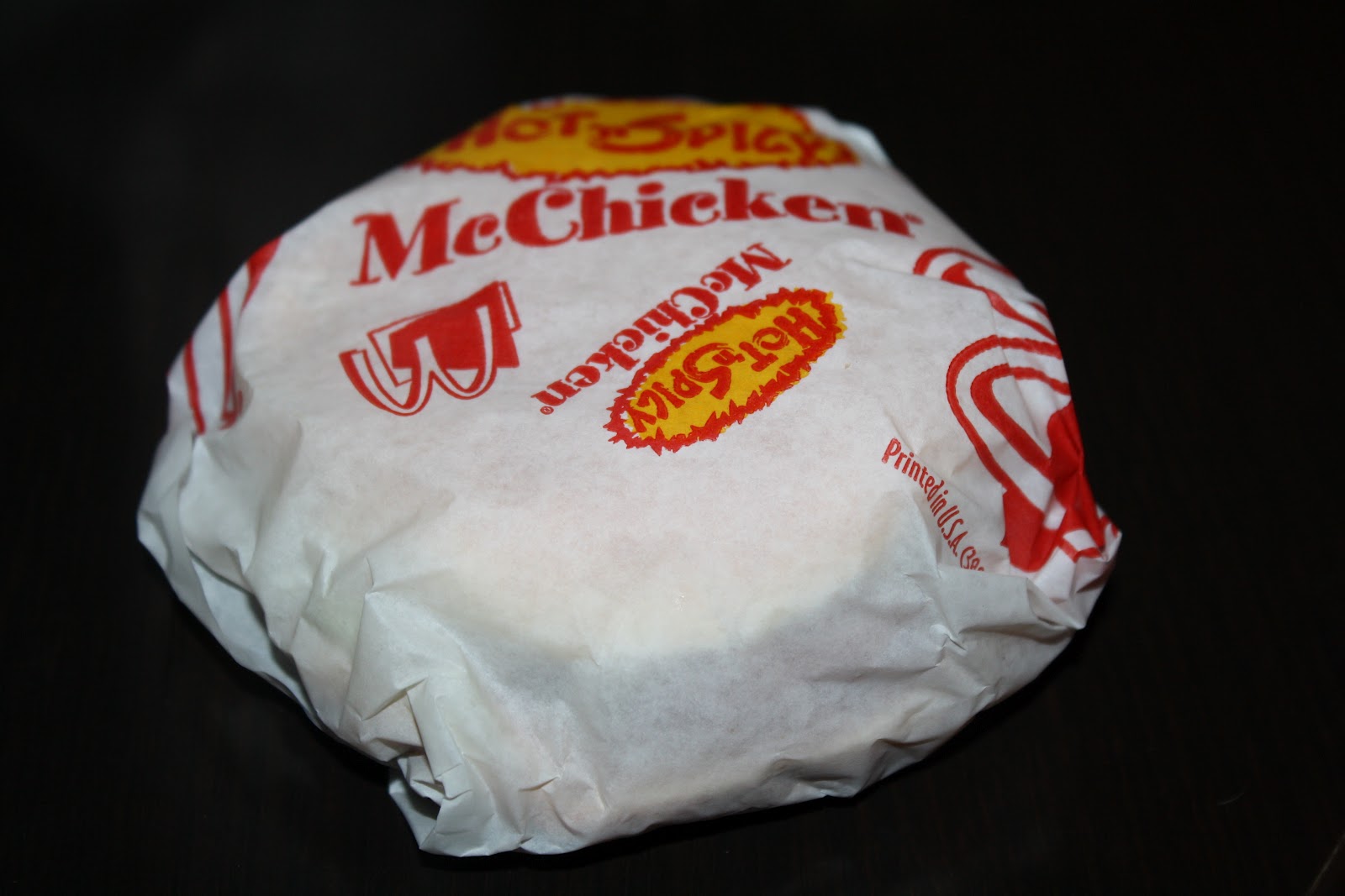 An Immovable Feast Fast Food Review McDonald's Hot 'N Spicy McChicken