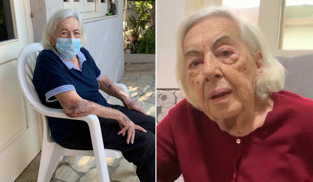 Paciente de 96 anos curada de coronavírus manda mensagem: 'Tenham esperança'