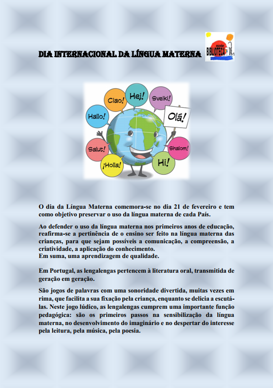 Biblioteca Escolar EB7 DIA INTERNACIONAL DA