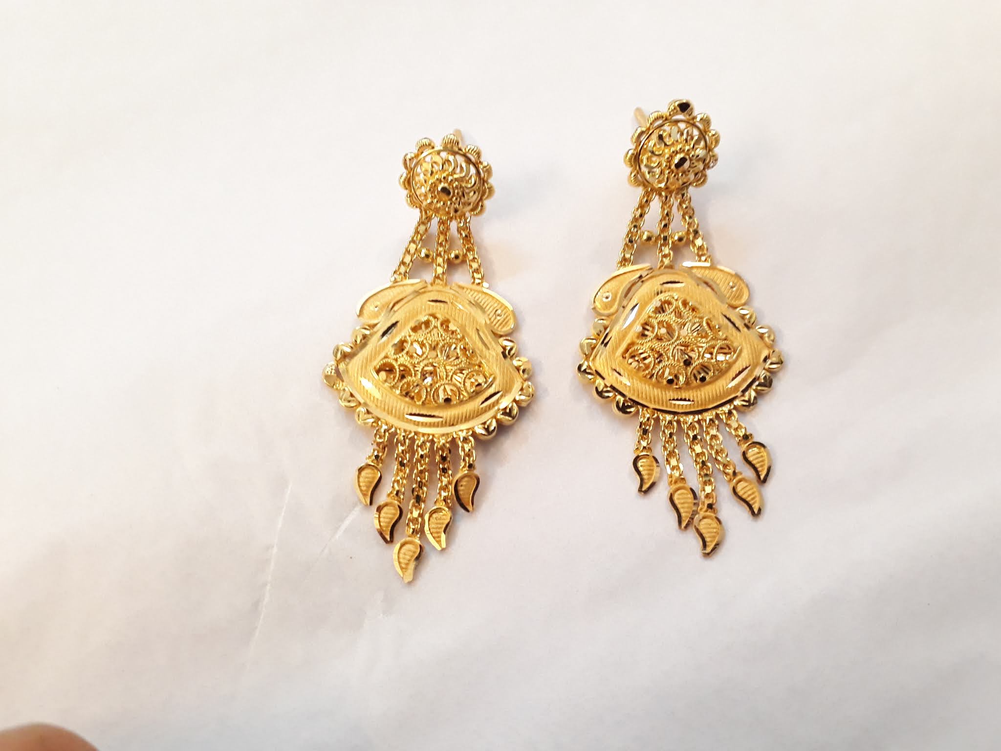 Latest Stud Gold Earrings Designs