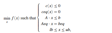 fmincon MATLAB