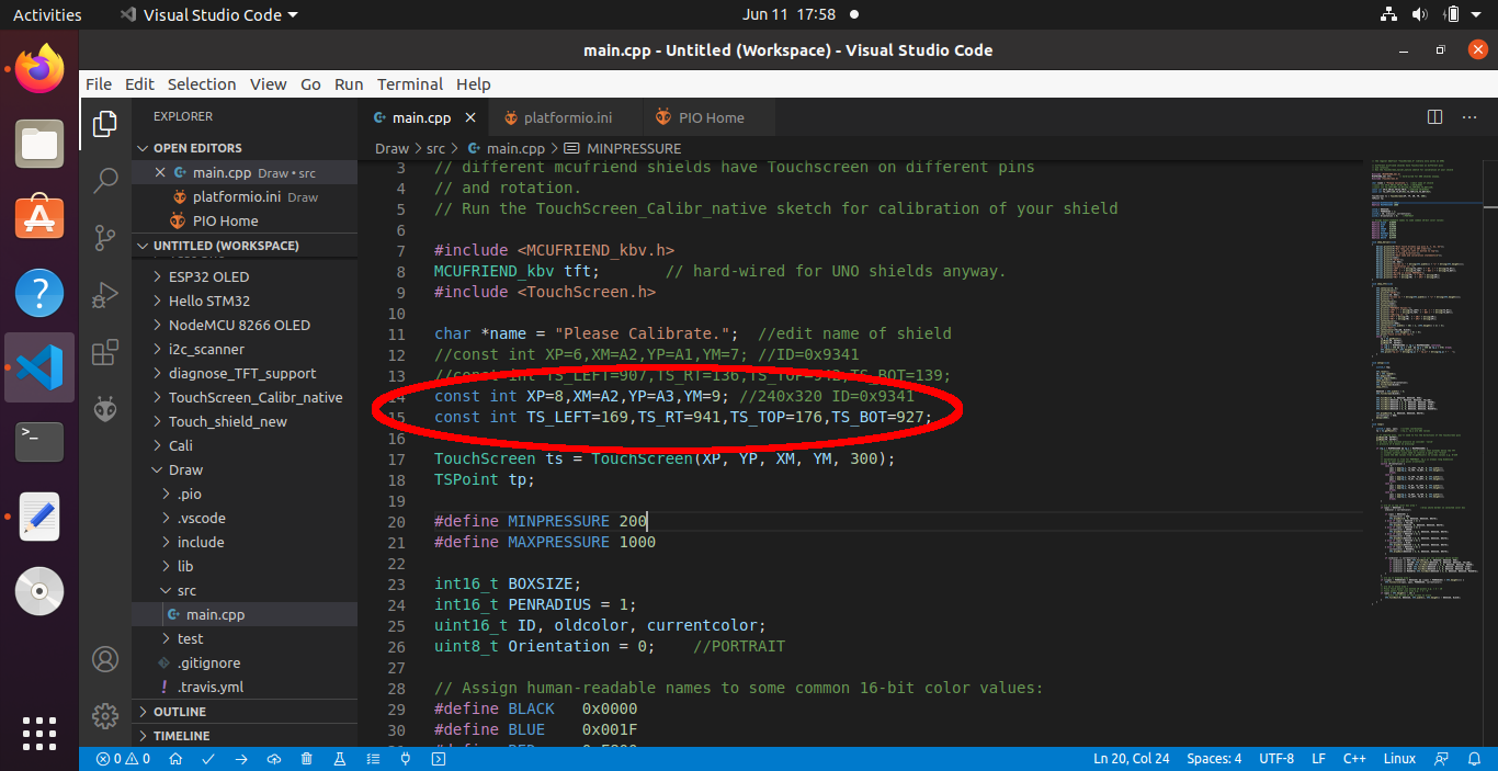 Arduino-er: TFT Touch Screen shield (ILI9341 8 bit) + Uno, calibration ...