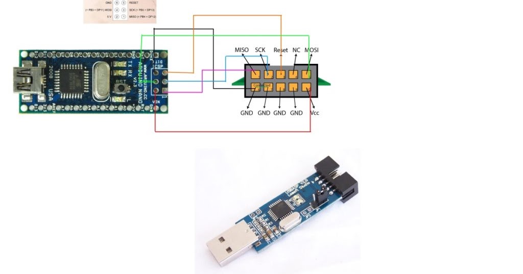 Uninteresting Build Notes: Подключение программатора USBASP к Arduino Nano