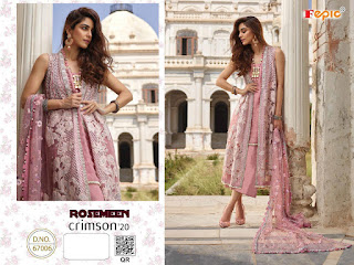 Fepic Rosemeen Crimson 20 Georgette Salwar Kameez