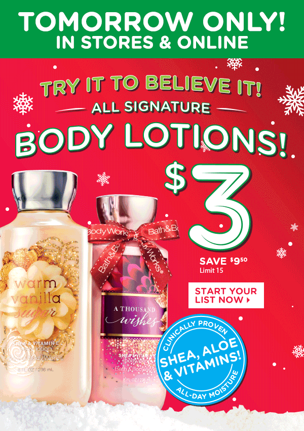 Life Inside the Page Bath & Body Works First Look Deal of the Day