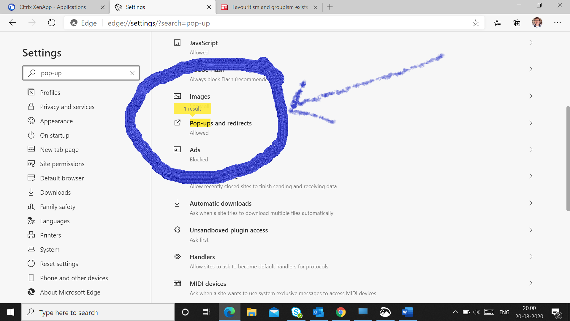 How To Enable PopUp / Disable PopUp window in Microsoft Edge Version