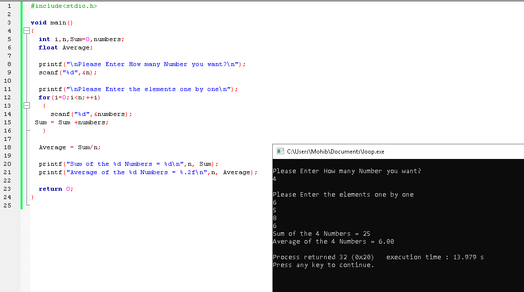 Q-28.Write a C Program to print, even number in a given range.
