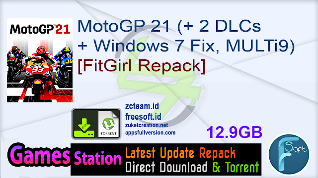 MotoGP 21 (+ 2 DLCs + Windows 7 Fix, MULTi9) [FitGirl Repack]