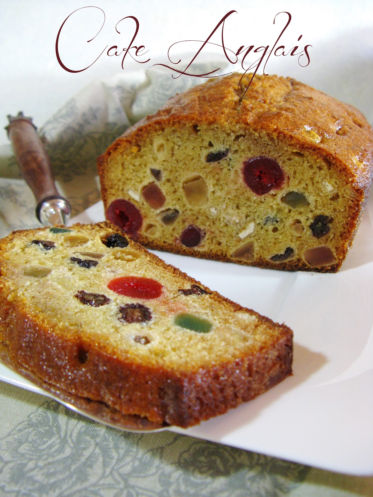 Cerise Sur Le Gateau En Anglais J'en reprendrai bien un bout...: Cake Anglais aux Fruits Confits