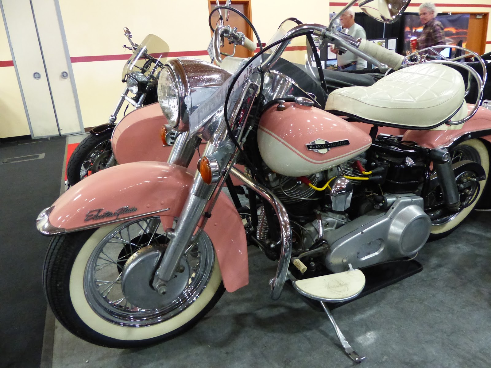 pink motorcycle harley