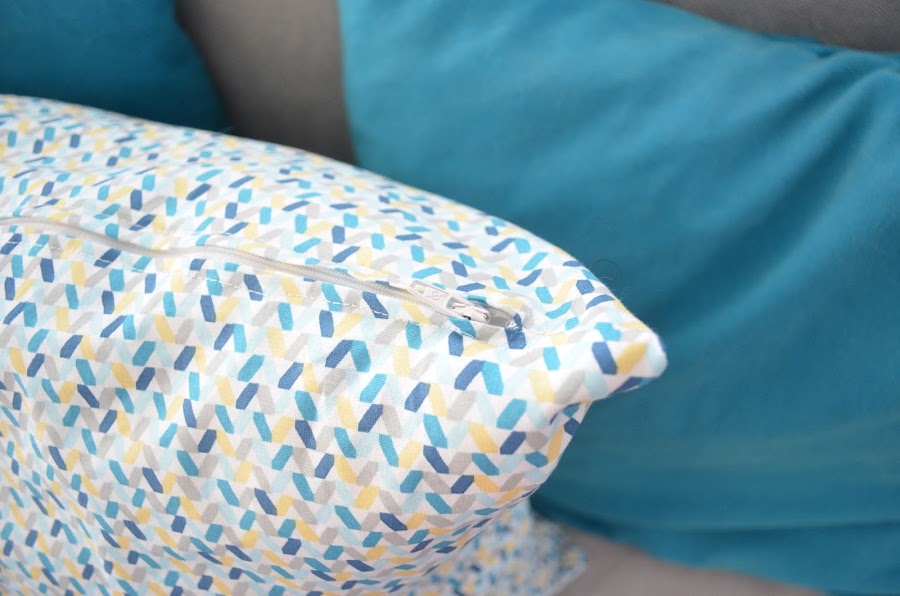 cojín cremallera oculta